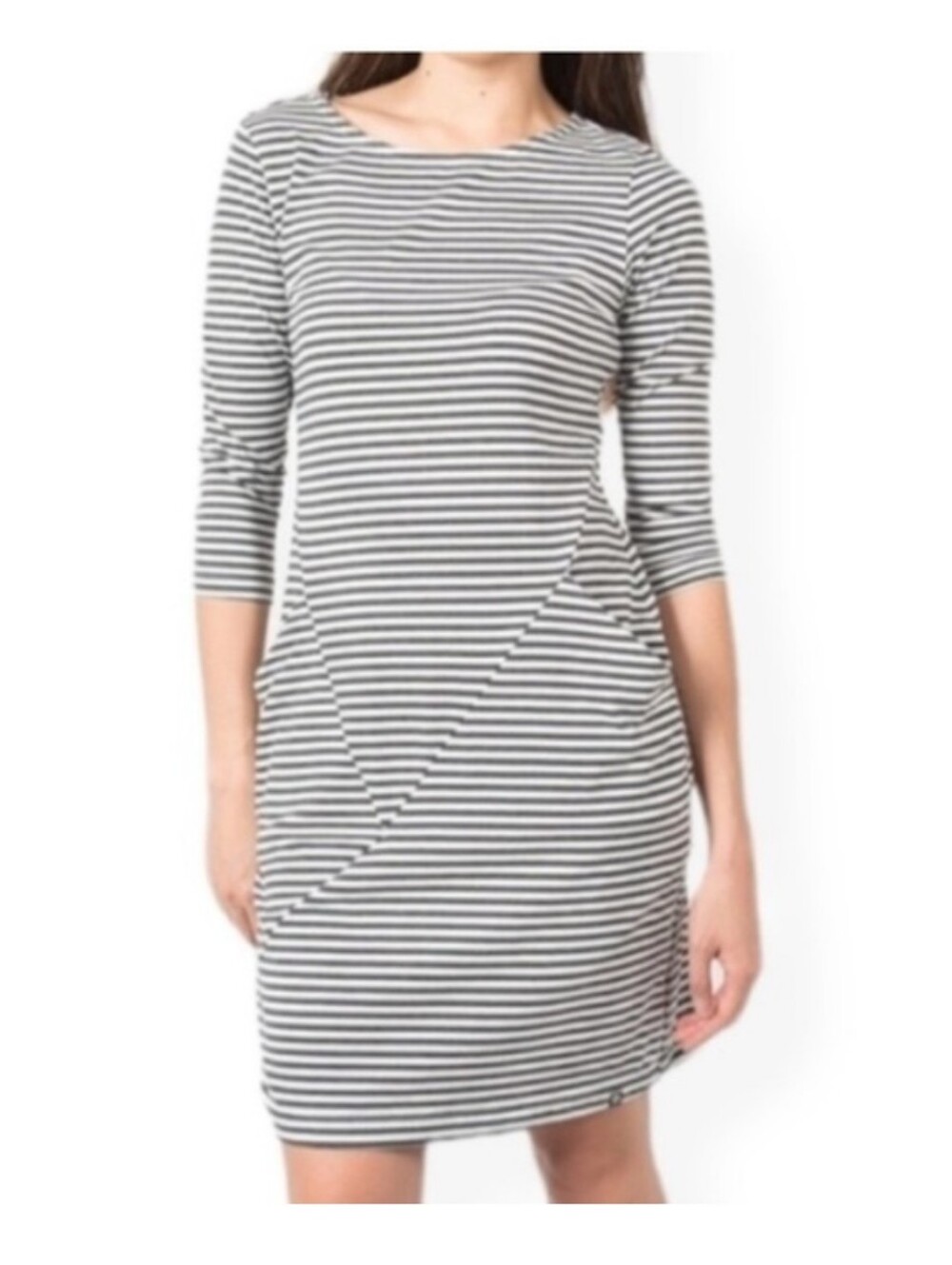 Betabrand Striped 30 Day Dress Cotton Womens Size Large